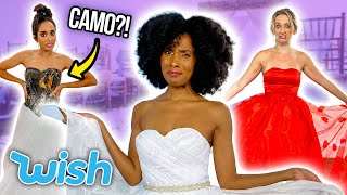 The WEIRDEST Wish Wedding Dresses: Online vs. Reality?!