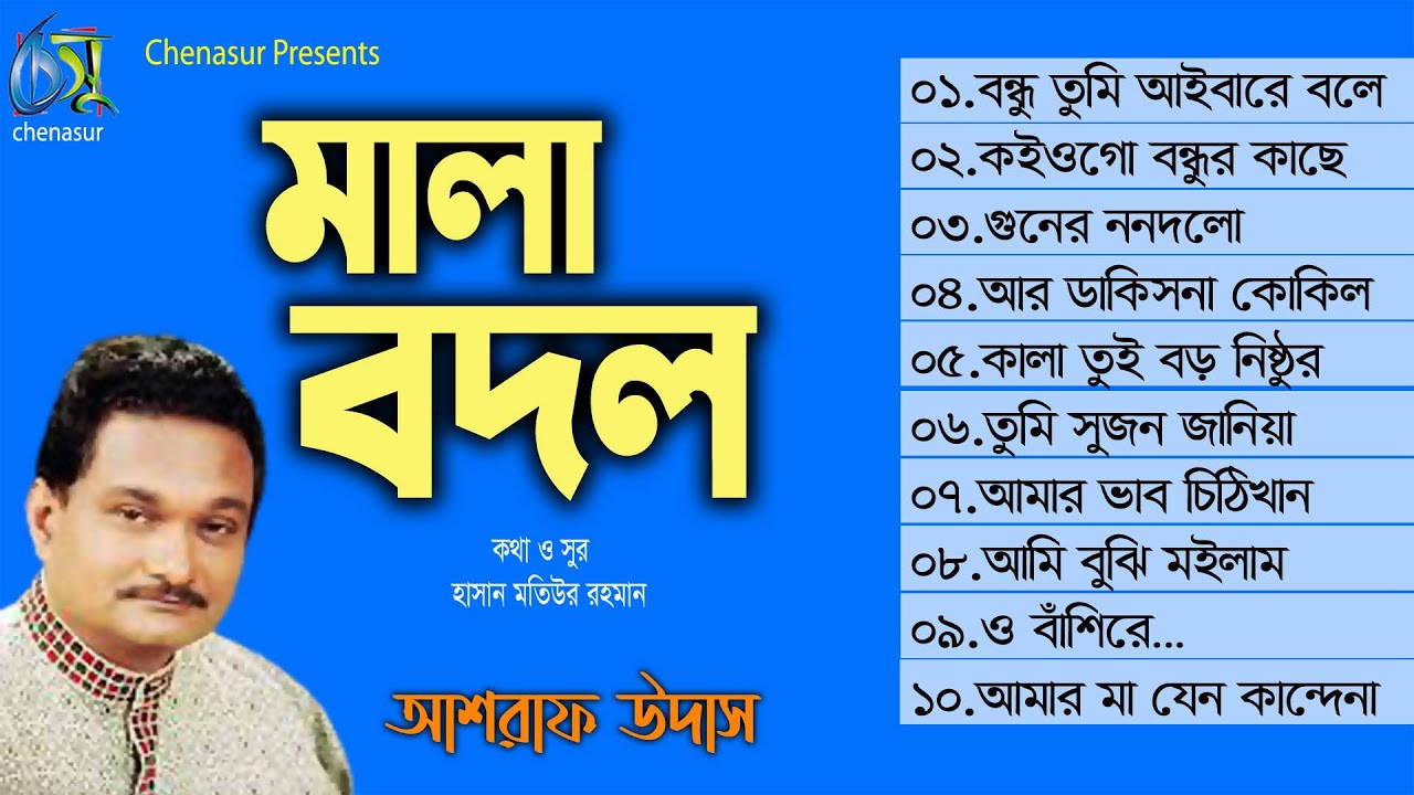 Mala Badol    Ashraf Udas  Hasan Motiur Rahman  Full Audio Album