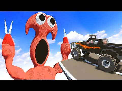 Crashing Cars Into SYRINGEON - Teardown Mods Gameplay
