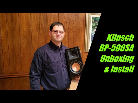 Klipsch RP-500SA (Walnut) DOLBY ATMOS ELEVATION / SURROUND SPEAKER Unboxing