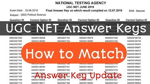 Answer Keys Of NTA UGC NET 2022 |How to Match UGC NET Answer Keys 2022 |NTA UGC NET Ans Key & Result