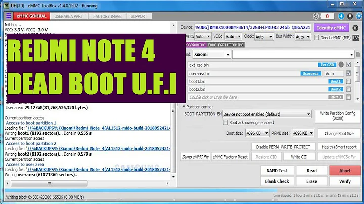 REDMI or MI NOTE 4 DEAD BOOT EMMC DIRECT REPAIR UFI BOX