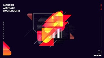 How to make Modern Abstract Background Design in Adobe Illustrator | Speed Art
