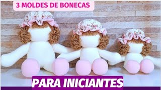 Corpo de BONECA DE PANO TRÊS TAMANHOS  DIFERENTES 🌟 PARA INICIANTES, RÁPIDO E FÁCIL DE FAZER ,