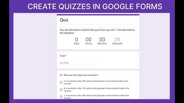 Create Quizzes in Google Forms™ with the Form Quiz Timer
