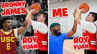 1v1 Basketball vs D1 Stanford Shooter (Roy Yuan) Scored On Bronny!