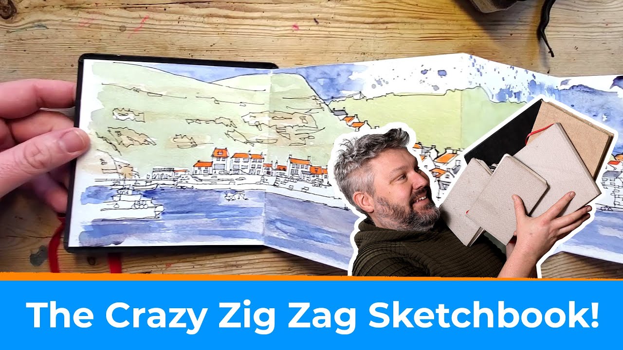 Take A Peek Inside The Hahnemühle Zig Zag Sketchbook! - An Urban