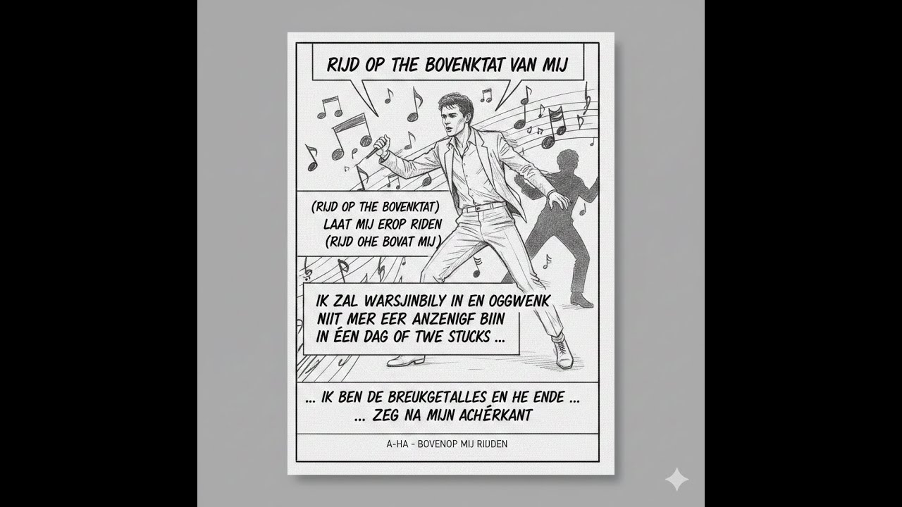 Gemini translate sings - Take on me (in Dutch)