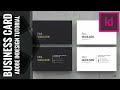 Adobe InDesign : How to create a business card in InDesign CC 2017