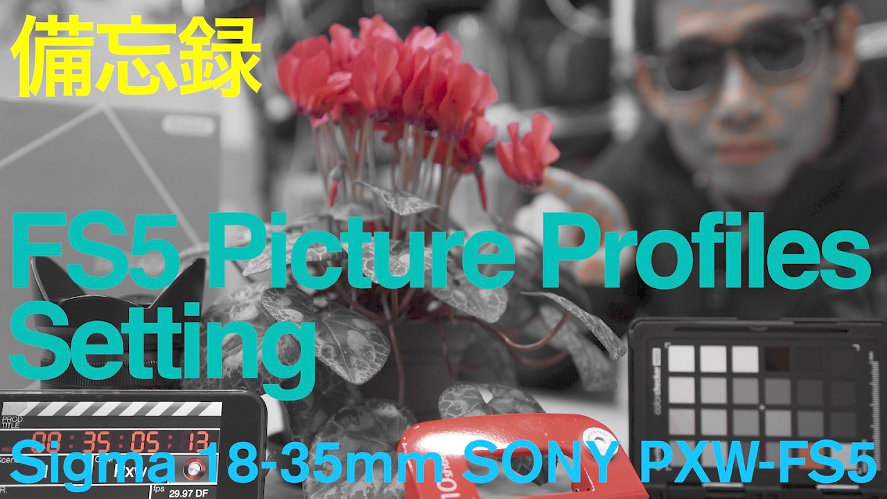 dr-701d picture profile Setting memorandum PXW-FS5 with Sigma 18-35 Ufer! VLOG 110