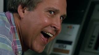 Vegas Vacation 1997 Clark Spars with Snide Blackjack Dealer scene