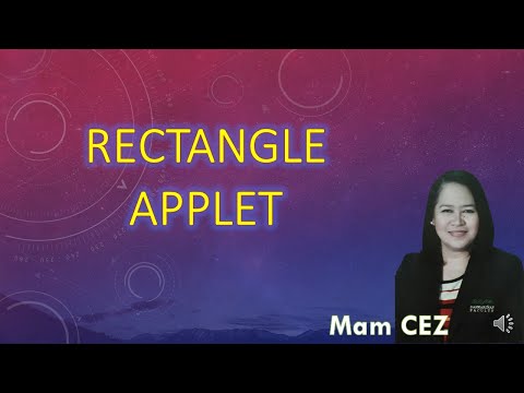 HOW TO DESIGN RECTANGLE APPLET IN NETBEANS