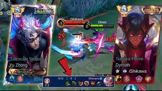 DYRROTH CAN'T REACT UNTIL FEEDER ON EXP LANE! | YU ZHONG TANK BUILD