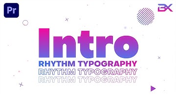 Rhythm Typography Intro | Premiere Pro template | Tutorial