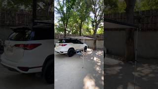 Awning Set up at the beach #awning #tent #fortuner #shorts #trending #viral #reels #youtubeshorts