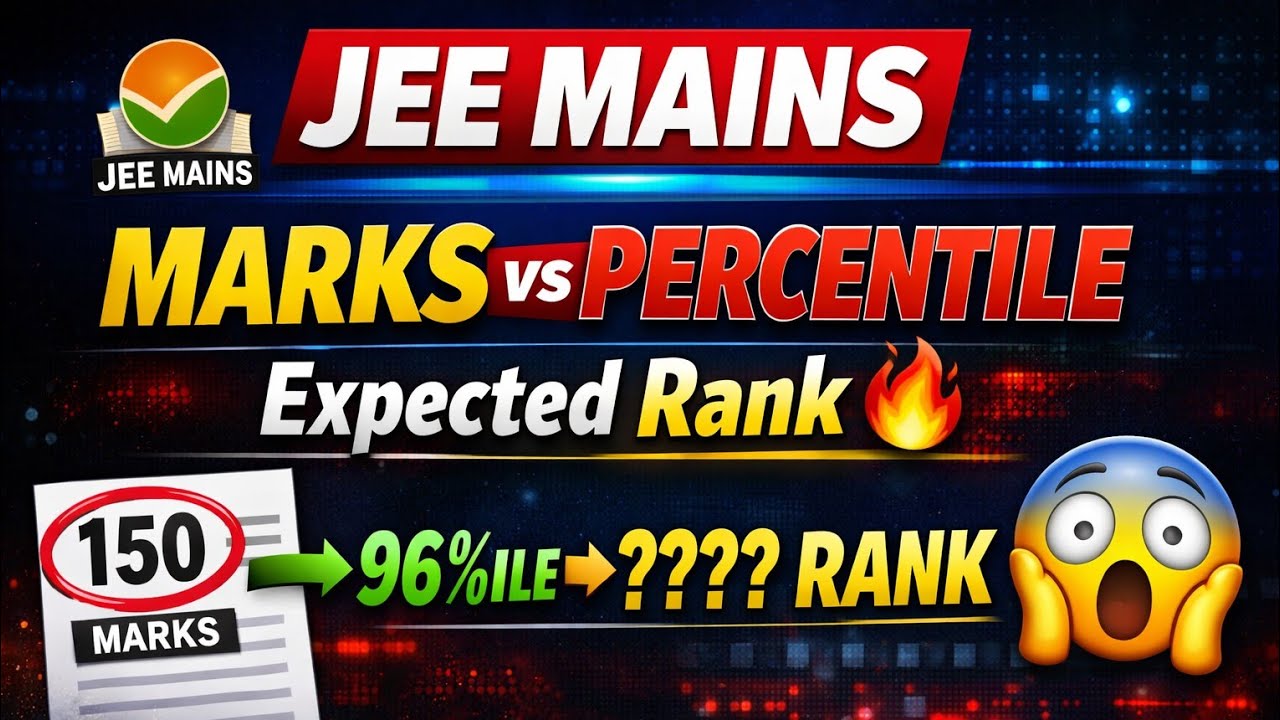 Jee mains 2026 number vs rank ,percentile and Nit college predictor by rohann sir