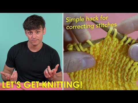 FIX Stitch Errors with Tinking | Beginner's Guide to Knitting with Tom Daley | Let's Get Knitting 🧶