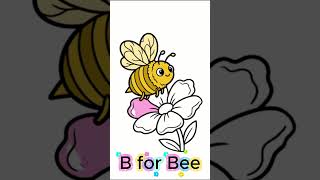 🎨 Color Letter B With Me! | A is for Ant ✨ Learn Letters for Kids #shorts #drawing #learnletters