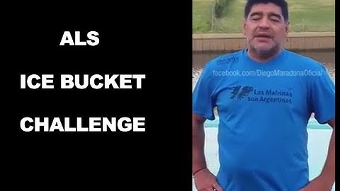 Diego Maradona ALS Ice Bucket Challenge, stokes Falkland controversy