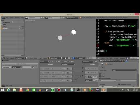UPBGE - Ray Sensor Determining Object Visibility Python