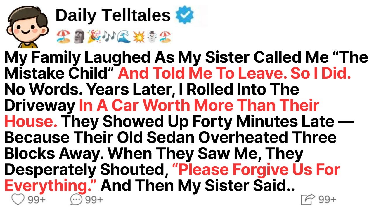 My Family Laughed As My Sister Called Me “The Mistake Child” And Told Me To Leave. So I Did...