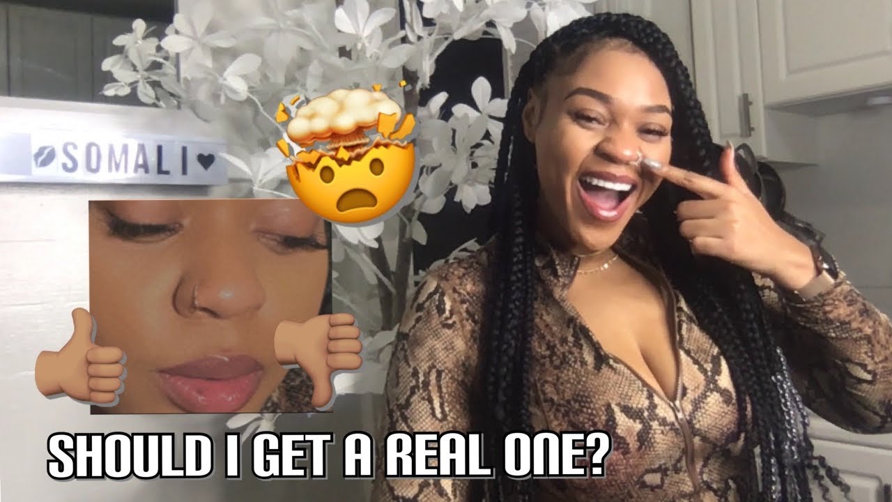 TRYING ON FAKE NOSE RINGS FOR THE FIRST TIME 😆