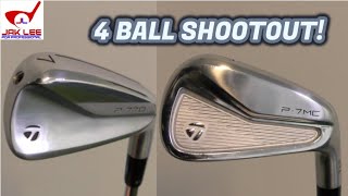 TAYLORMADE P7-MC VS TAYLORMADE P770 | 4 SHOT SHOOTOUT | NEAREST THE PIN