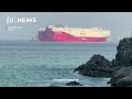 Ships sail near Strait of Hormuz off UAE's east coast