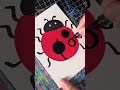 Immersive painting seven star ladybird acrylic marker coloring decompression
