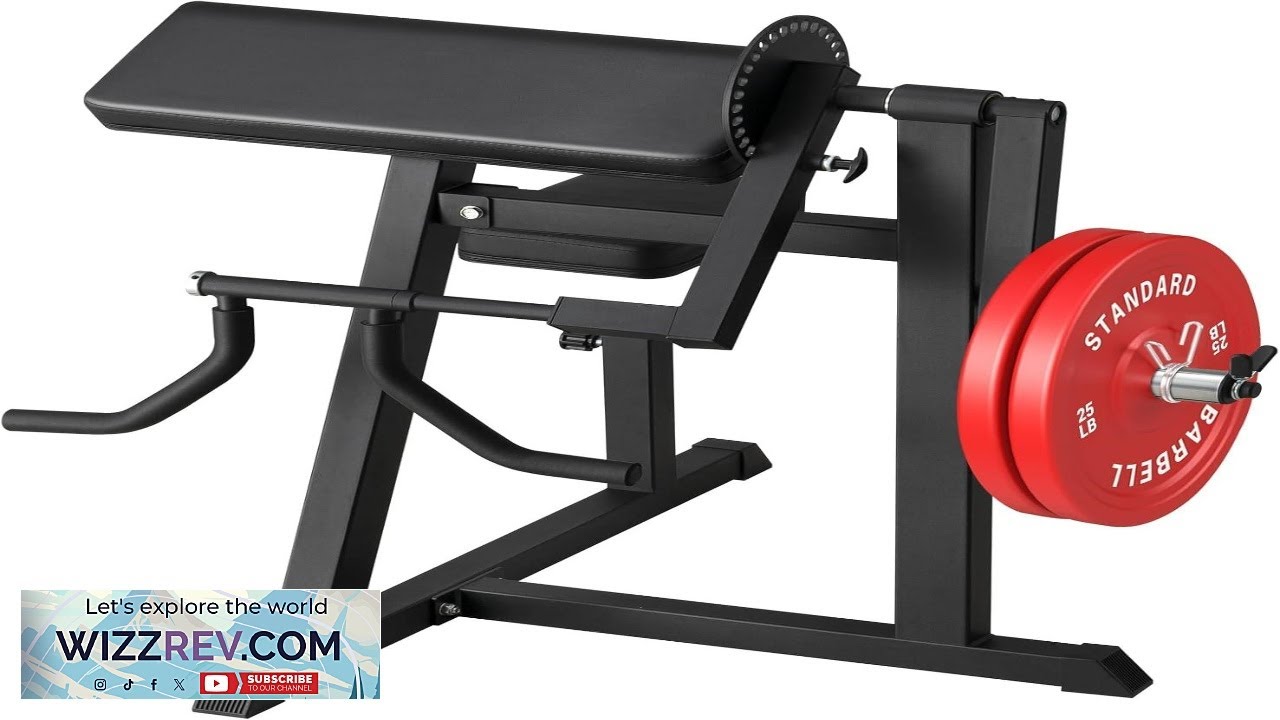 GMWD Bicep Tricep Curl Machine 250LBS Plate Loaded Bicep Curls and Tricep