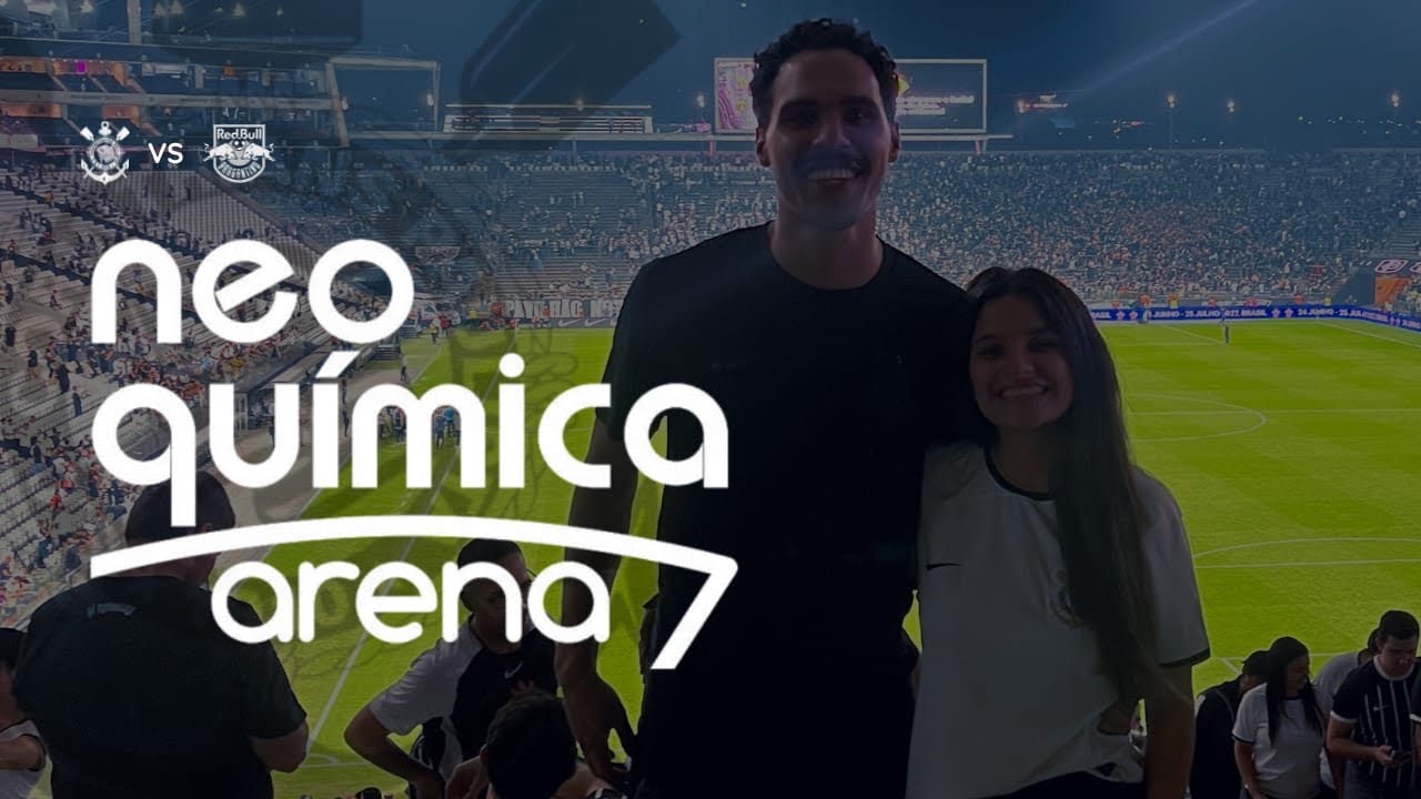 Ela conheceu a Neo Química Arena pela primeira vez! 🏟️⚽