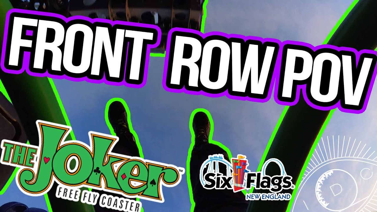 JOKER | 4D Free Fly Coaster | S&S | SIX FLAGS NEW ENGLAND | Non-copyright | 4K