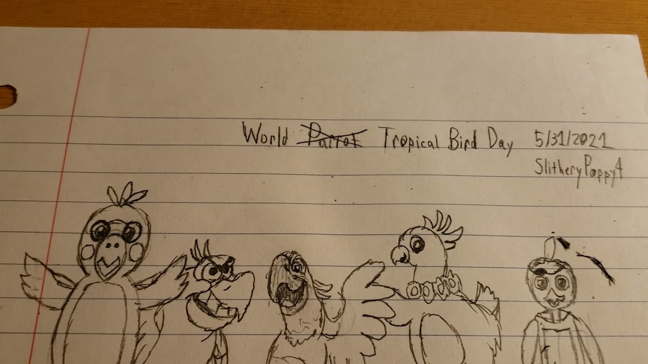 Artwork - World Tropical Bird Day (read description)