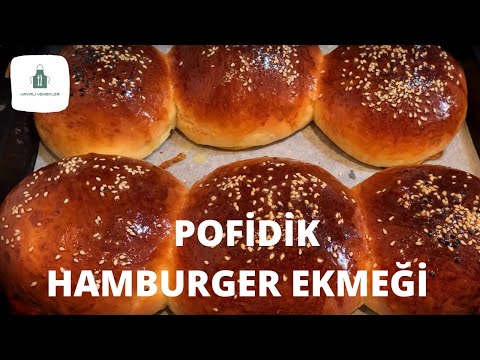 🍔Pofidik Hamburger Ekmeği Tarifi | Japon Tekniği🍔