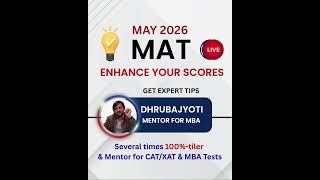 200+ MBA Options Unlock Your MBA 2026-28 Chances with MAT May 2026! 🎓 Live session on May 15th, 8 PM