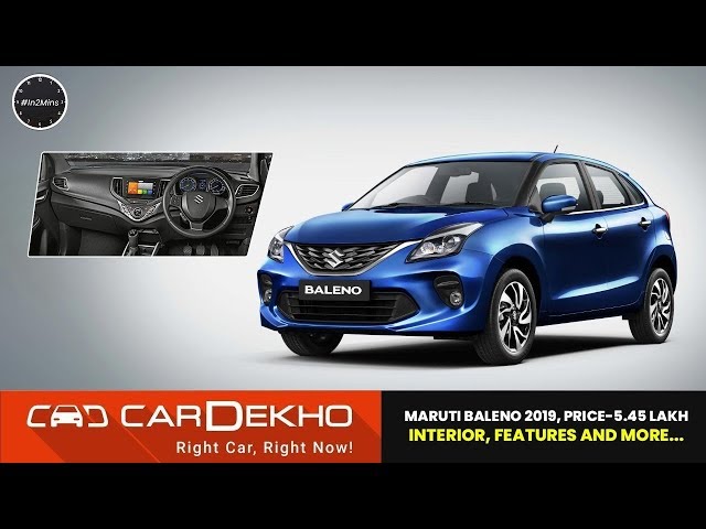 Maruti Baleno 2019 Facelift Price Rs 5 45 Lakh New Looks Interior Features And More In2mins