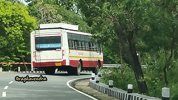 Chasing APSRTC saptagiri express in ghat section | Tirumala