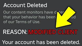 Roblox Are Banning Modified Clients