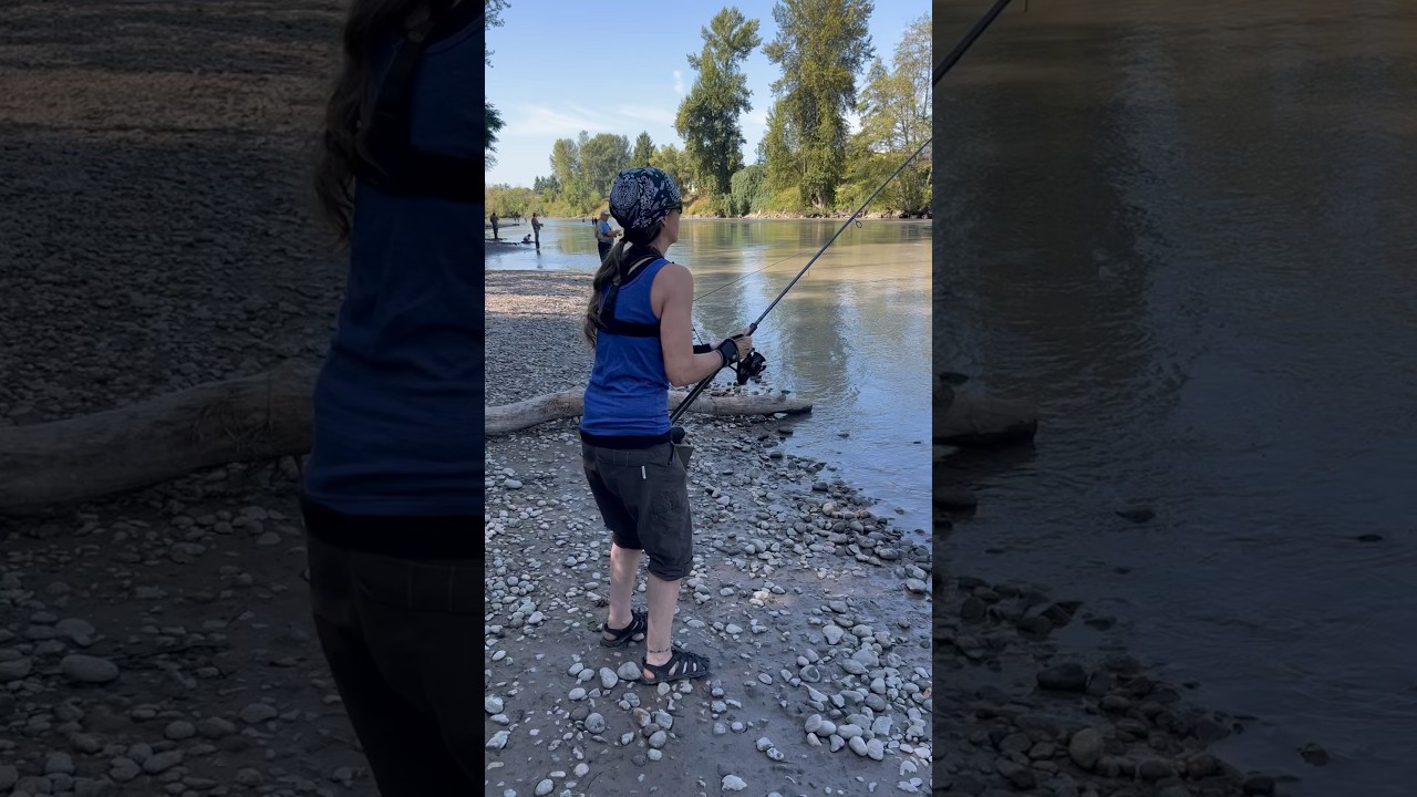 Bank Fishing Puyallup River Pink Salmon Run 2023 