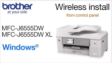 MFCJ6555DW wireless setup from control panel - Windows