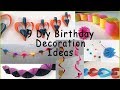 9 DIY Birthday Decoration Ideas At Home ,Happy Birthday Decoration , birthday party decoration ideas