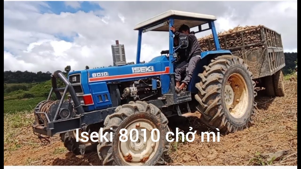 máy cày iseki 8010 chở mì  / 10 tấn