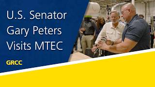 U.S. Senator Gary Peters Motorcycle Tour Visits New Automation Lab at GRCC