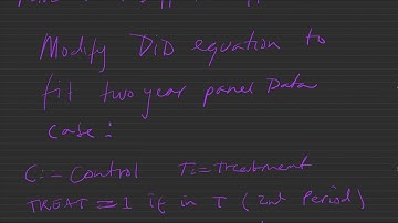 Linear Econometrics: Diff-in-Diff for Panel Data with Two Time Periods