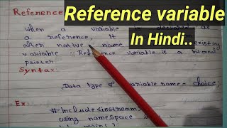 Reference variable #6 / What is reference variable in c++ in hindi / c++ tutorial for beginners ||