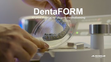 Asiga DentaFORM Digital Aligner Workflow.