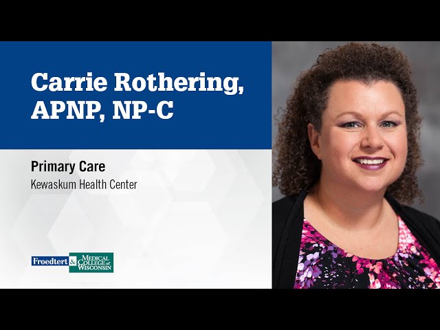 Watch Carrie Rothering, nurse practitioner, primary care on YouTube.