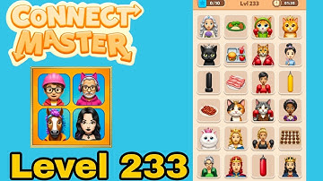 Connect master match puzzle level 233 solution walkthrough 