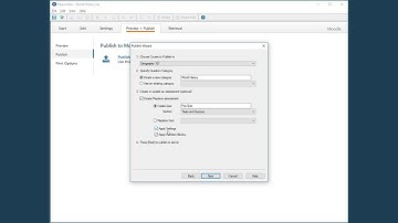 Publishing to Moodle