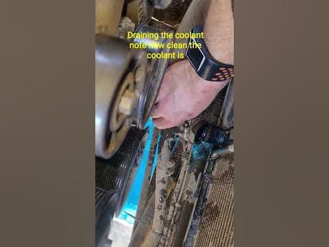 Draining the coolant - YouTube